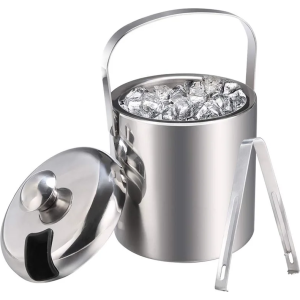 Ice Bucket, 1.3 Litre Capacity with Lid and Tongs