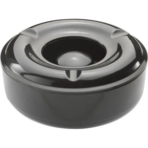 Ashtray Windproof Melamine Black