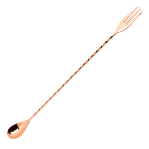 Bar Spoon with Trident, 45 cm Copper Plated