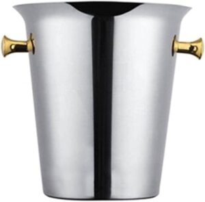 Wine Bucket Stainless Steel Gold knob 5 L
